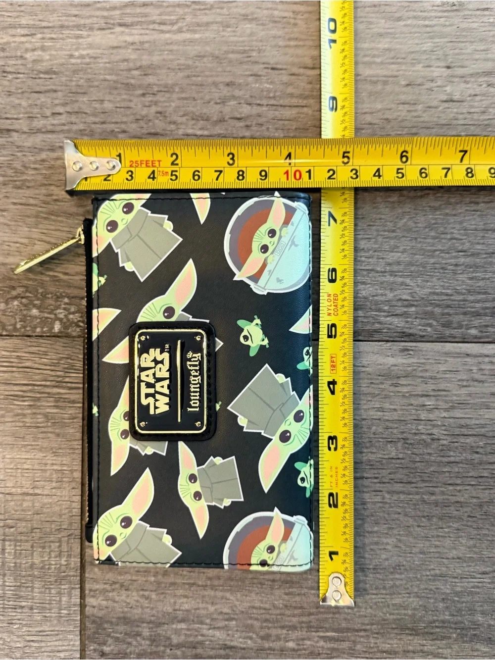Cute and collectible Loungefly Star Wars Baby Yoda (Grogu) wallet.